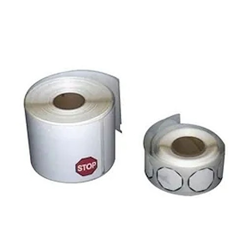 HID EL-DYMO-30911 EasyLobby Self-Expiring Adhesive Badge Roll, Roll of 250, Black and White