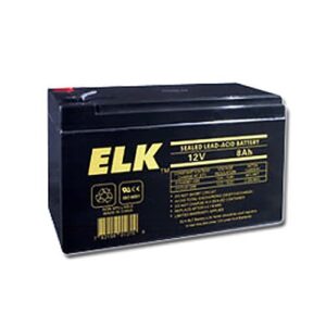 ELK ELK-1280 12V, 8Ah Rechargeable SLA Battery, F1 Terminal