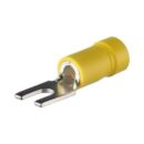 Panduit EV10-6FB-Q StrongHold Loose Piece Forks, 12-10 AWG, Yellow