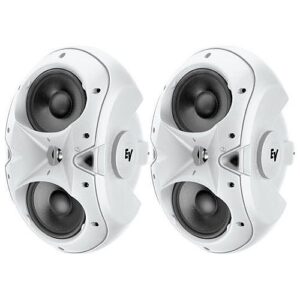 Electro-Voice EVID 6.2W 6" Compact 2-Way Surface Mount Loudspeaker, Pair, White