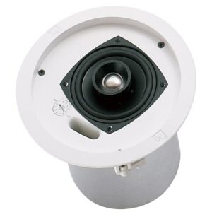 Electro-Voice EVID C4.2 4" 2-Way Coaxial Ceiling Loudspeaker with Waveguide-Coupled 0.75" Titanium-Coated Tweeter, Pair, White