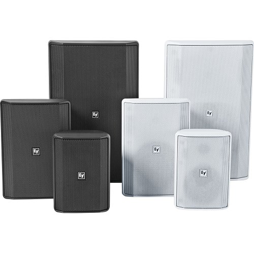 Electro-Voice EVID-S8.2W Electro-Voice EVID-S8.2 High-Performance 2-Way Full-Range, 8" Surface Mount Speaker, Pair, White