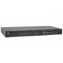 EtherWAN EX19162A Unmanaged 16-Port Gigabit PoE Ethernet Switch, 2-Port SFP, 2-Port RJ45