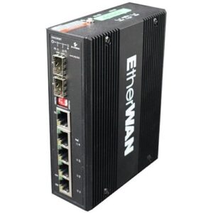 EtherWAN EX42395BT Hardened Unmanaged 6-Port Gigabit PoE Switch