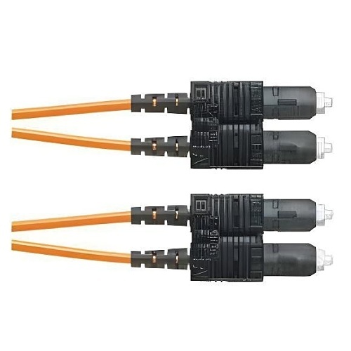 Panduit F623RSNSNSNM003 Fiber Optic Patch Cable, OM1, 2F, 3mm, PC ONFR Silver Coated Copper DUP Standard