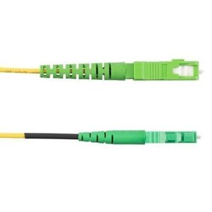 Panduit F91ELANB1SNM007 Fiber Optic Patch Cord, OS2 1-Fiber 1.6mm PC LSZH Silver Coated Copper/APC TO Line Card1/APC ST, 7m
