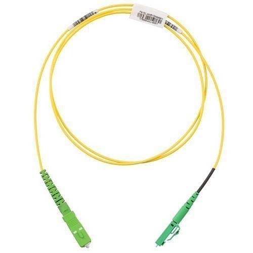 Panduit F91ELANB1SNM008 Fiber Optic Patch Cord, OS2 1-Fiber 1.6mm PC LSZH Silver Coated Copper/APC TO Line Card1/APC ST, 8m