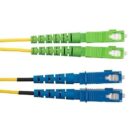 Panduit F923LANSNSNM008 Fiber Optic Patch Cord, OS2 2-Fiber 3mm PC LSZH Silver Coated Copper Duplex Standard, 8m