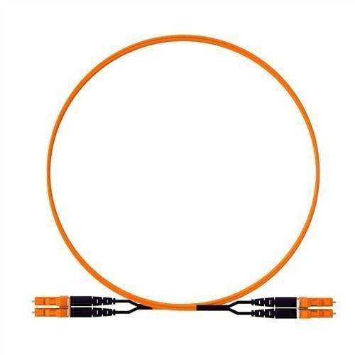 Panduit F92EPKELESEM004 Fiber Optic Patch Cord, OS2 2-Fiber 1.6mm PC OFNP Line Card1 Key, 4m, Orange
