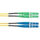 Panduit F92ERB1LNSNM004 Fiber Optic Patch Cord, OS2 2-Fiber 1.6mm PC OFNR Line Card1/APC to Line Card1 Duplex, 4m