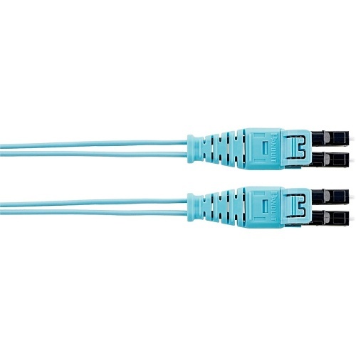 Panduit F92ERQ1Q1SNM003 Fiber Optic Patch Cord, OS2 2-Fiber 1.6mm PC OFNR Push-Pull Line Card1/Push-Pull, 3m