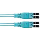 Panduit F92ERQ1Q1SNM004 Fiber Optic Patch Cord, OS2 2-Fiber 1.6mm PC OFNR Push-Pull Line Card1/Push-Pull, 4m