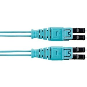 Panduit F92ERQ1Q1SNM004 Fiber Optic Patch Cord, OS2 2-Fiber 1.6mm PC OFNR Push-Pull Line Card1/Push-Pull, 4m