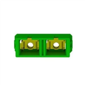 Panduit FADSCZAG-L SC/APC Duplex Fiber Optic Adapter, Zirconia Split Sleeves, Green