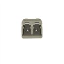 Panduit FADSLCZEI-L F LC Duplex Fiber Optic Adapter, Zirconia Split Sleeves, Electric Ivory