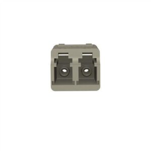 Panduit FADSLCZEI-L F LC Duplex Fiber Optic Adapter, Zirconia Split Sleeves, Electric Ivory