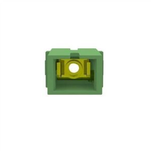 Panduit FASSCZAG-L SC/APC Simplex Fiber Optic Adapter, Singlemode, Zirconia Split Sleeves, Green
