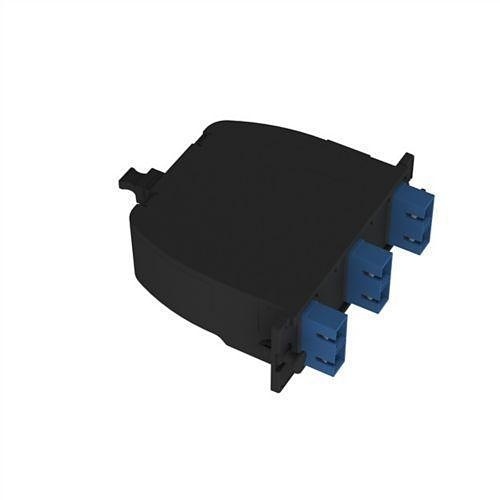 Panduit FC29N-06-03AS OptiCom MPO-SC 6-Fiber Cassette OS2, Standard Method A, Standard Loss, SC Duplex Adapter, Blue