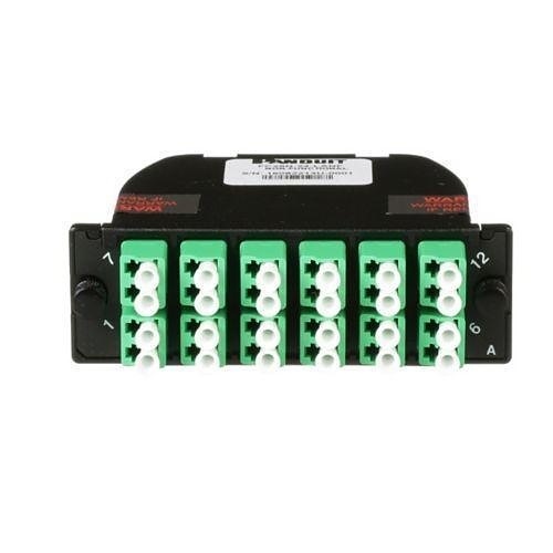 Panduit FC29N-24-LAAS OptiCom MPO-LC / APC Fiber Cassette OS2, 24-Fiber, Method A, Std IL