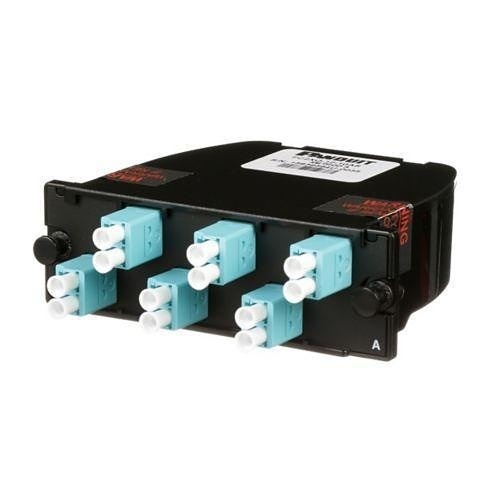 Panduit FC2XO-12-10AS 12-Fiber Optic Patch Panel, OM3 Fiber, Optimized Low Loss