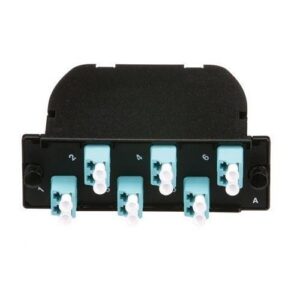 Panduit FC2ZN-12-10AF QuickNet MTP Fiber Optic Cassette, 12-Fiber Total, OM4, Standard Loss, Duplex LC Adapter, Modified Method A