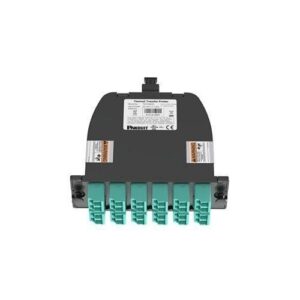 Panduit FC2ZN-24-10AF QuickNet MTP Fiber Optic Cassette, 24-Fiber Total, OM4, Standard Loss, Duplex LC Adapter, Modified Method A