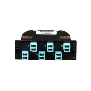 Panduit FC2ZO-12-10AS QuickNet MTP Fiber Optic Cassette, 12-Fiber Total, OM4, Optimized, Duplex LC Adapter, Method A