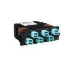 Panduit FC2ZO-12-10AS QuickNet MTP Fiber Optic Cassette, 12-Fiber Total, OM4, Optimized, Duplex LC Adapter, Method A