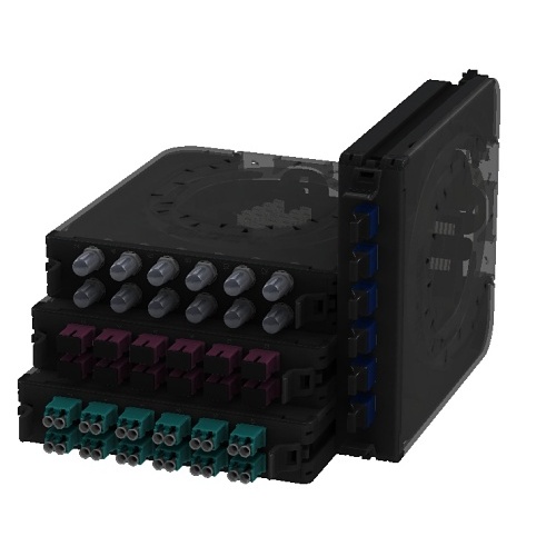 Belden FC3X06MPFS FX ECX Splice Cassette, OM3, 6-Port