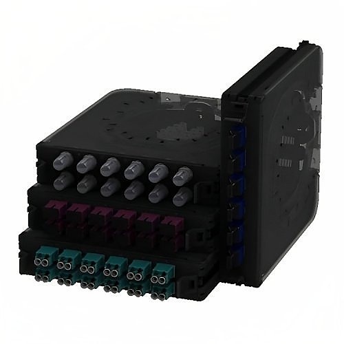 Belden FCSX06LDFS FX ECX Splice Cassette OS2, 6-Ports LC DUPLEX, Blue