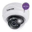 VIVOTEK FD839-EHTV-1Y VORTEX 5MP IP66 and IK10 Dome, 2.8-10mm Remote Focus Lens, with 1-year VSaaS License, White, 30-Day Video Onboard Storage, NDAA and TAA Compliant