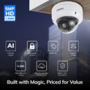 VIVOTEK FD9383-HV 5MP at 30 fps Fixed Dome IR IP Camera, Smart VCA, Vision Object Analytics, WDR Pro, IP66 / IK10