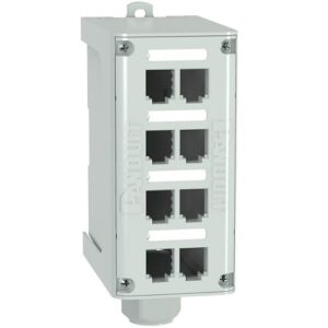 Panduit FDME8RG Fiber Optic Patch Panel, IndustrialNet, Blank Patch Panel