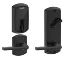 Schlage FE410F 4" LAT GRW 622 LH 12-35 Control Mobile Enabled Smart Interconnected Lock, Greenwich Escutcheon Style, Latitute Lever Style, Standard Latch, 4"
