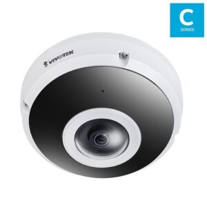 VIVOTEK FE9380-HV C-Series 5MP 360° Fisheye WDR Pro IP Camera, 1.16mm Lens, Black and White