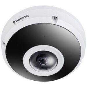 VIVOTEK FE9391-EHV-V2 S-Series 12MP Outdoor WDR Fisheye IP Camera, 1.22mm Fixed Lens, Black and White