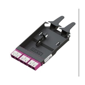 Belden FF4D03SD FX DCX Frame, OM4, 3-Ports, SC Duplex, Erika Violet