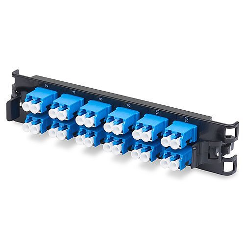 Belden FFSX12LD FiberExpress ECX 12-Port Frame Singlemode LC Duplex Patch Panel, OS2, Blue