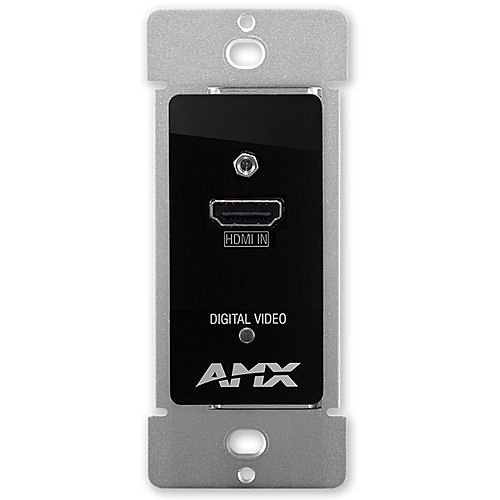 AMX FG1010-330-BLFX AMX DX-TX-DWP-4K DXLink 4K HDMI Decor Style Wall plate Transmitters, Black