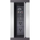 AMX FG560-02-SL AMX HPX-900SL HydraPort 9-Module Connection Port, Brushed Aluminum