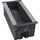 AMX FG560-02-SL AMX HPX-900SL HydraPort 9-Module Connection Port, Brushed Aluminum