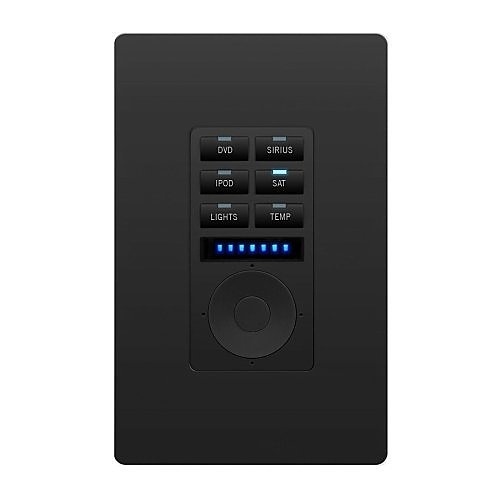 AMX FG5793-01-BL Metreau MET-6NE-BL 6-Button Ethernet Keypad with Navigation Features Source Control, Black