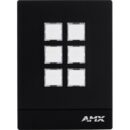AMX FG5793-06P-BL 6-Button Massio Keypad, Portrait, Black