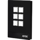AMX FG5793-06P-BL 6-Button Massio Keypad, Portrait, Black