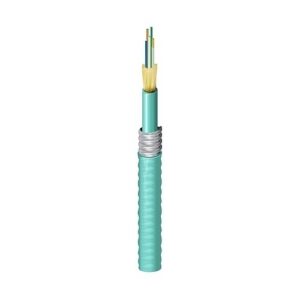 Belden FI3D006F9 Fiber Optic Cable, OM3, 6-Fiber, Riser-Rated Aqua Jacket
