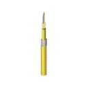 Belden F15D012A9 Indoor Plenum OS2 Distribution 12-Fiber Aluminum Interlocked Cable, Yellow