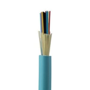 Panduit FODPX24Y 24-Fiber Indoor Distribution Cable, 50Mu, OM3, Plenum, Aqua