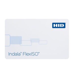HID FPISO-SSSCHA-0000 HID FPISO-SSSCHA FlexPass FlexISO Proximity Card, Standard, Programmed, Low Frequency 125 kHz, Glossy Front and Back, Imageable, Indala Logo, Horizontal Slot Punch