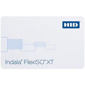 HID FPIXT-SSSCNB-0000 HID FPIXT-SSSCNB FlexISO XT Composite Proximity Card with Magstripe, Standard, Programmed, Low Frequency 125 kHz, Glossy Front and Back, Indala Logo, No Slot