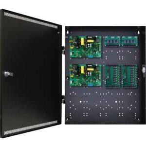 LifeSafety Power FPO150/150-2C82D8E4 FLEXPOWER 16-Door Dual Voltage Access Control Power System, 300W, 16 Lock Outputs, 16 AUX Outputs